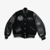 Unisex All The Right x New York Jets Gotham City Football Black Varsity Jacket