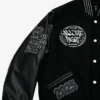 All The Right x New York Jets Gotham City Football Black Varsity Jacket In Store