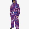 Buffalo Bills Zubaz Zebra Royal Tundra Tux Snowsuit