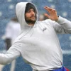 Josh Allen Buffalo Bills Pre-Game Warmup Grey Pullover Hoodie