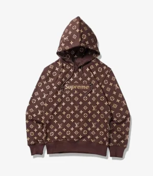 Unisex Louis Vuitton x Supreme Logo hoodie