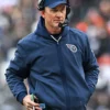 Mike McCoy 2025 Tennessee Titans Nike Sideline Navy Blue Bomber Jacket For Unisex