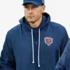 Coach Ben Johnson Chicago Bears 2025 Nike Navy Blue Sideline Bomber Jacket For Men & Women