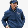Men & Women Mike McCoy 2025 Tennessee Titans Nike Sideline Navy Blue Bomber Jacket
