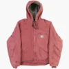 Unisex Vintage Carhartt Pink Hooded Jacket