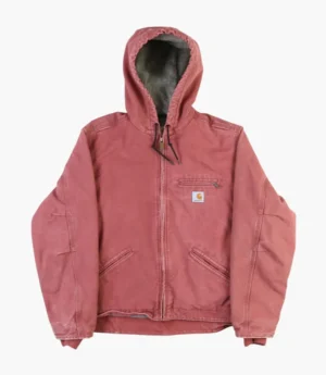 Unisex Vintage Carhartt Pink Hooded Jacket