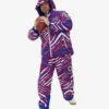 Zubaz Buffalo Bills Zebra Royal Bleacher Blazer Snow Jacket For Unisex