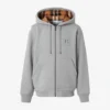 Burberry-Grey-Zip-Up-Hoodie-For-Unisex