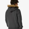 Faux Fur Trim Zip-Up Big Sur Graphic Hoodie For Unisex
